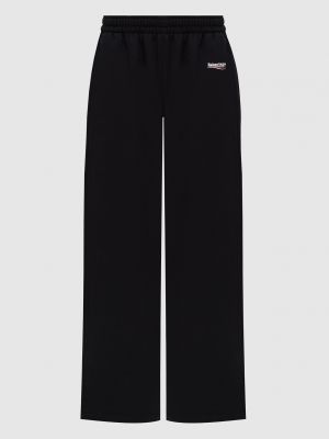 Спортивні брюки з принтом Balenciaga, чорні