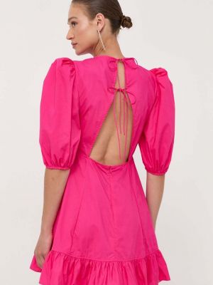 Pamut mini ruha Custommade rózsaszín