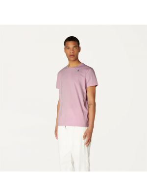 Camiseta de algodón K-way rosa