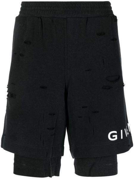 Σορτς με σχέδιο Givenchy μαύρο