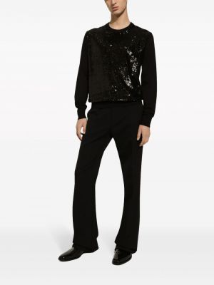 Džemperis ar apaļu kakla izgriezumu Dolce & Gabbana melns