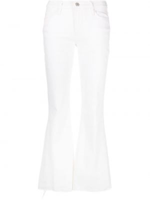 Zvonové džíny Frame bílé