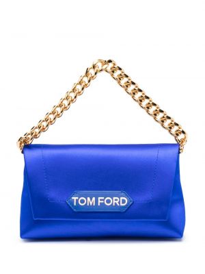 Shopper kabelka Tom Ford modrá