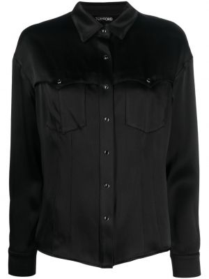 Satenska srajca Tom Ford črna