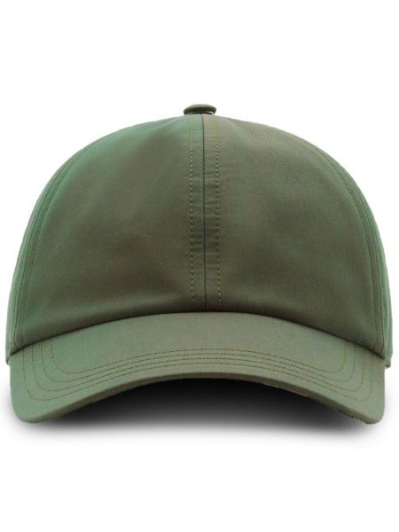 Medvilninis kepurė su snapeliu Burberry žalia