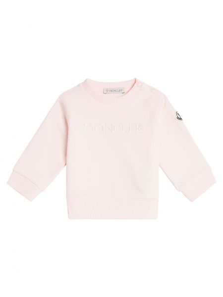 Bomuld hættetrøje for piger Moncler Enfant pink