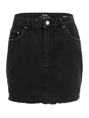 Bavlnená džínsová sukňa Cotton On Petite čierna