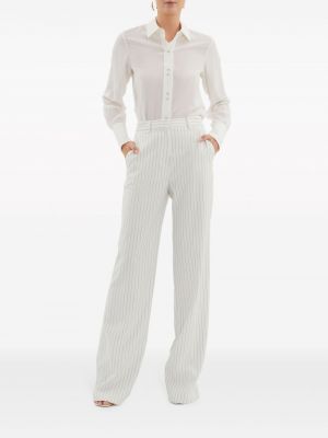Pruhované kalhoty Rebecca Vallance bílé