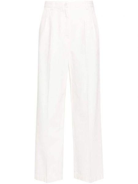 Pantaloni di cotone A.p.c. bianco