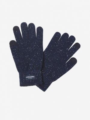 Rękawiczki Jack & Jones niebieskie