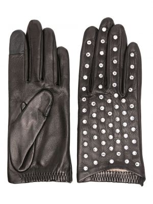 Mănuși din piele Agnelle negru