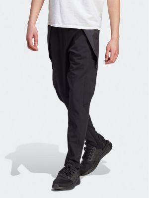 Slim fit cargo kalhoty Adidas černé