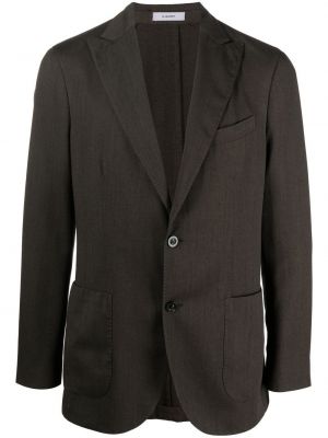 Ull lang blazer Boglioli brun