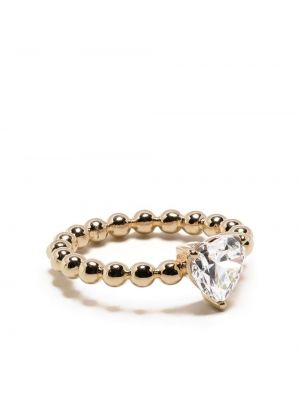 Krištáľový prsteň Apm Monaco zlatá
