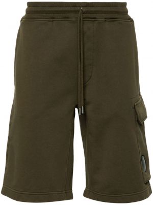 Pamučne bermuda kratke hlače C.p. Company zelena