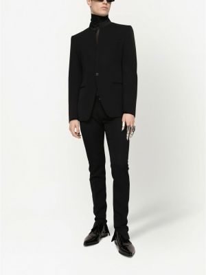 Caurspīdīgs krekls džersija Dolce & Gabbana melns