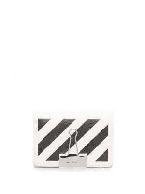 Pruhovaná peňaženka s potlačou Off-white