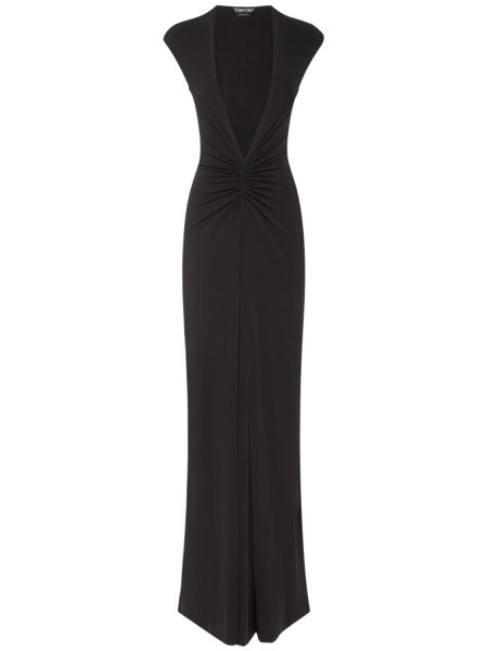 Drapert jersey dress Tom Ford svart