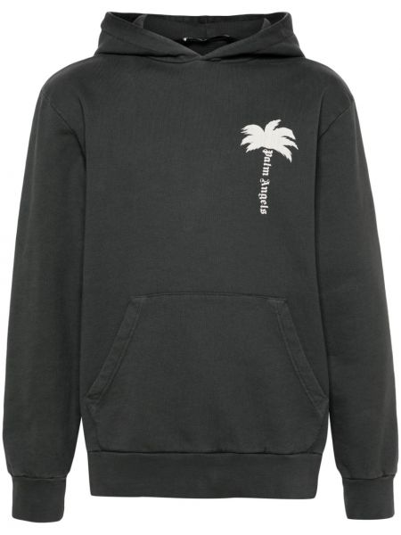 Kokvilnas kapučdžemperis ar apdruku Palm Angels
