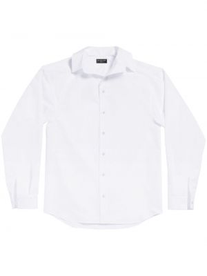 Chemise en coton oversize Balenciaga blanc