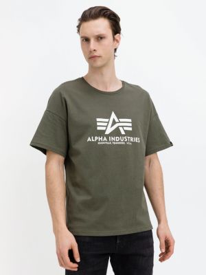 T-shirt Alpha Industries grün