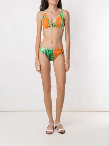 Bikini w kwiatki z nadrukiem Amir Slama
