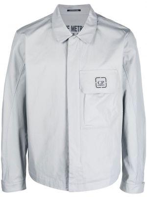 Bavlněná košile s potiskem C.p. Company šedá