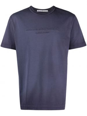 T-shirt aus baumwoll Alexander Wang blau