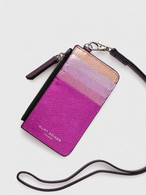 Usnjena denarnica Kurt Geiger London vijolična