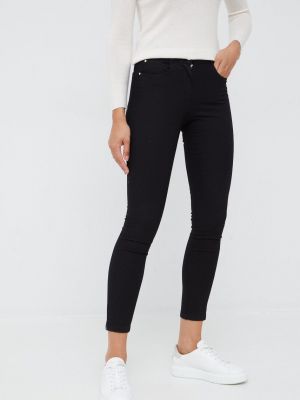Pennyblack pantaloni femei, culoarea negru, mulata, medium waist