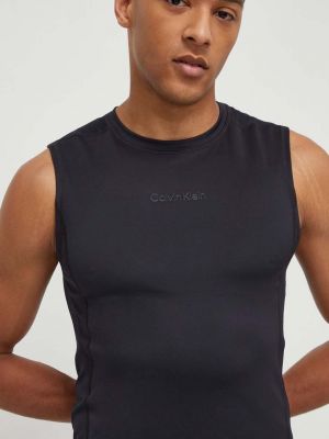 Тениска с дълъг ръкав Calvin Klein Performance черно