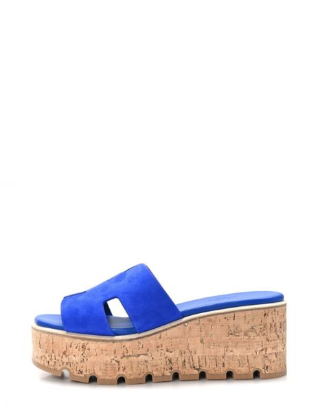 Sandále na platforme Hermès Pre-owned modrá