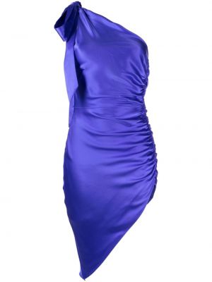 Asimetriškas šilkinis suknele kokteiline Michelle Mason