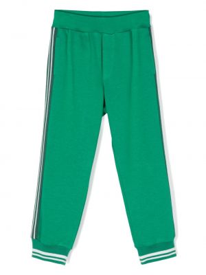 Pantaloni a righe Monnalisa verde