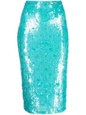 Spódnica ołówkowa z cekinami Parosh niebieska