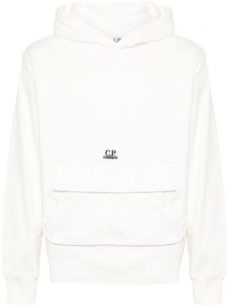 Pamučna hoodie s kapuljačom s vezom C.p. Company