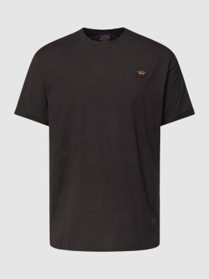 Koszulka bawełniana Paul & Shark czarna