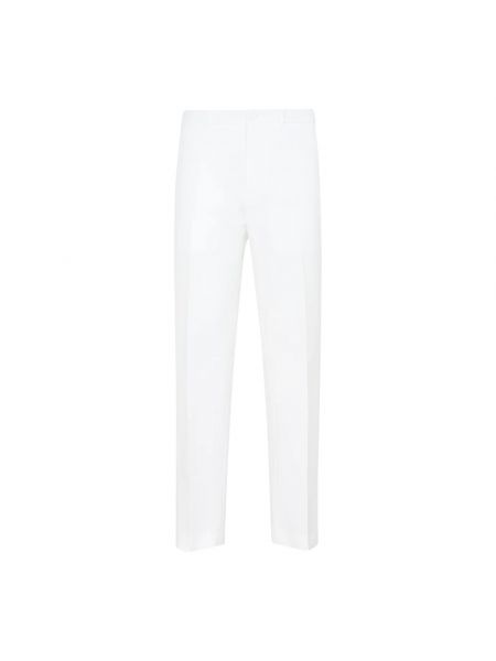 Spodnie slim fit Dior białe