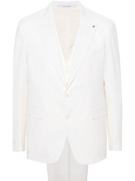 Вълнен костюм Tagliatore бяло