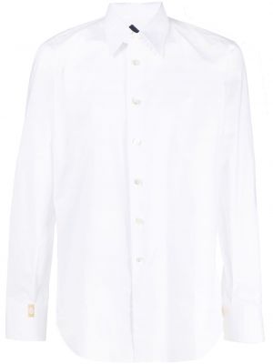 Βαμβακερό πουκάμισο με κέντημα Billionaire λευκό