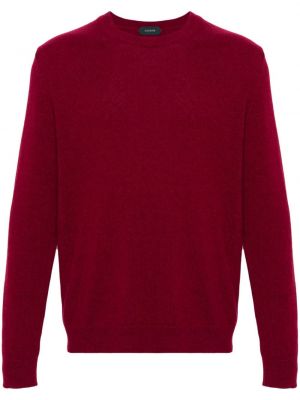 Sweter z okrągłym dekoltem Zanone czerwony