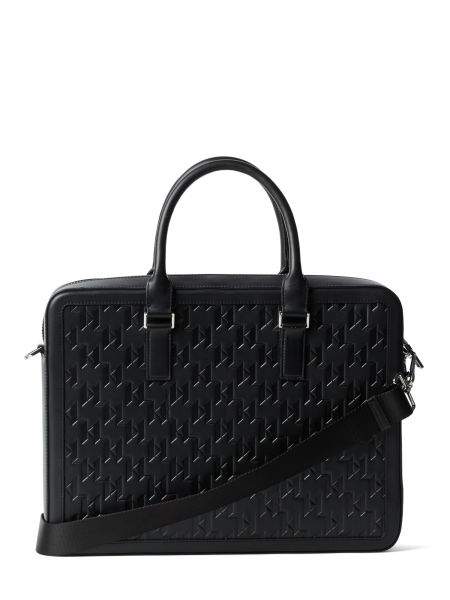 Bőr táska Karl Lagerfeld fekete
