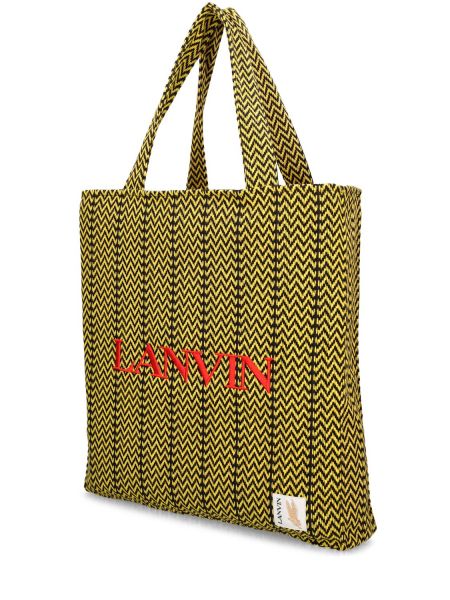 Τσάντα shopper Lanvin κίτρινο