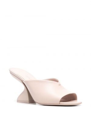Sandały z otwartym noskiem Ferragamo białe