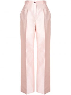 Pantalones de raso bootcut Dolce & Gabbana rosa
