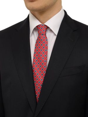 Шелковый галстук Van Laack красный