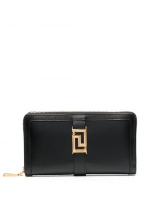 Πορτοφόλι με φερμουάρ με αγκράφα Versace