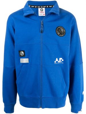 Felpa con la zip Aape By *a Bathing Ape® blu