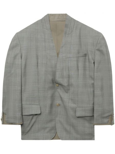 Blazer à carreaux Hed Mayner gris