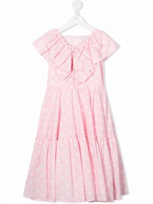 Flekket dress for jenter Monnalisa rosa